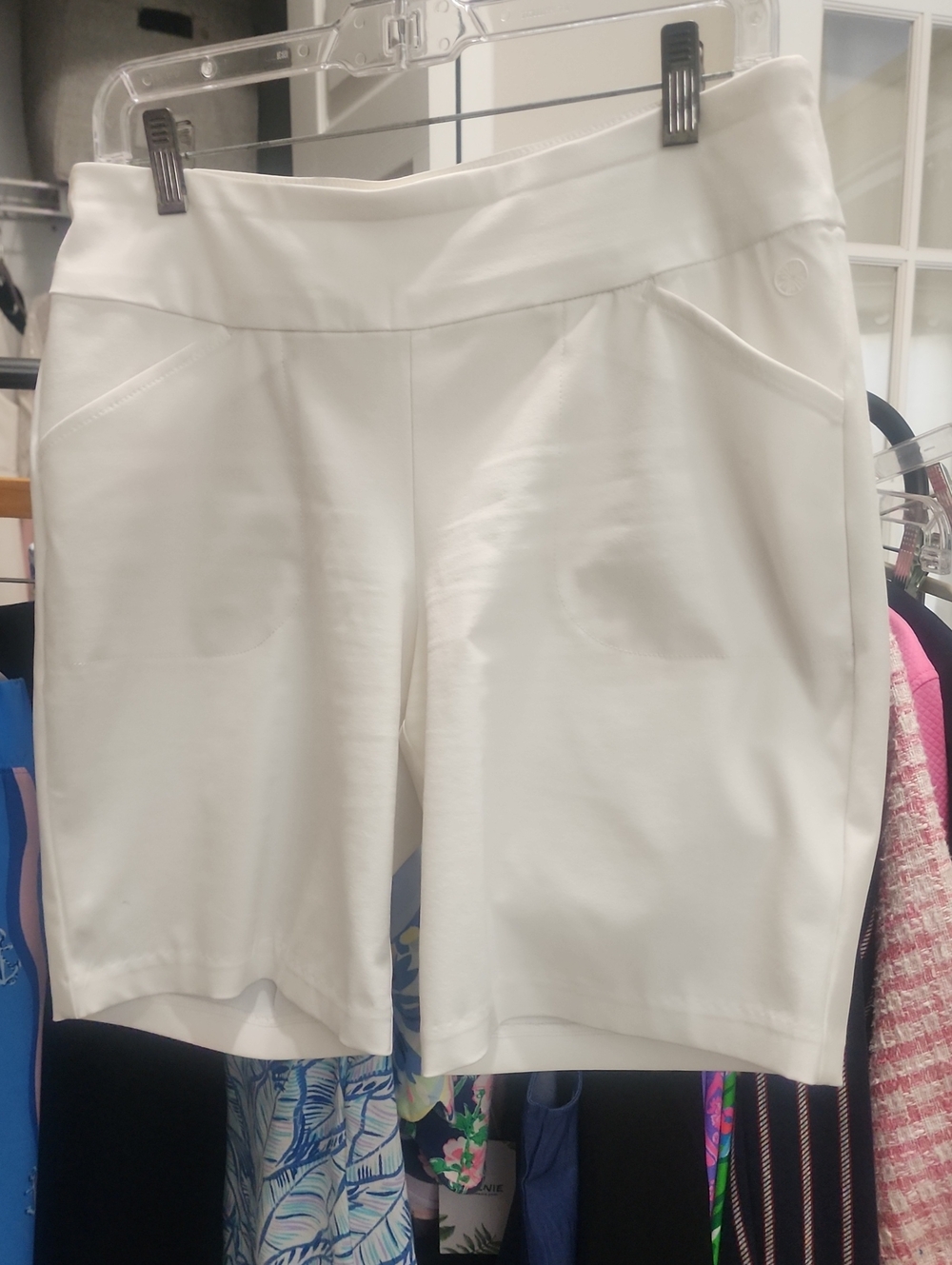 LP Corso Luxletic Women's White Pull-On Knit Golf Shorts